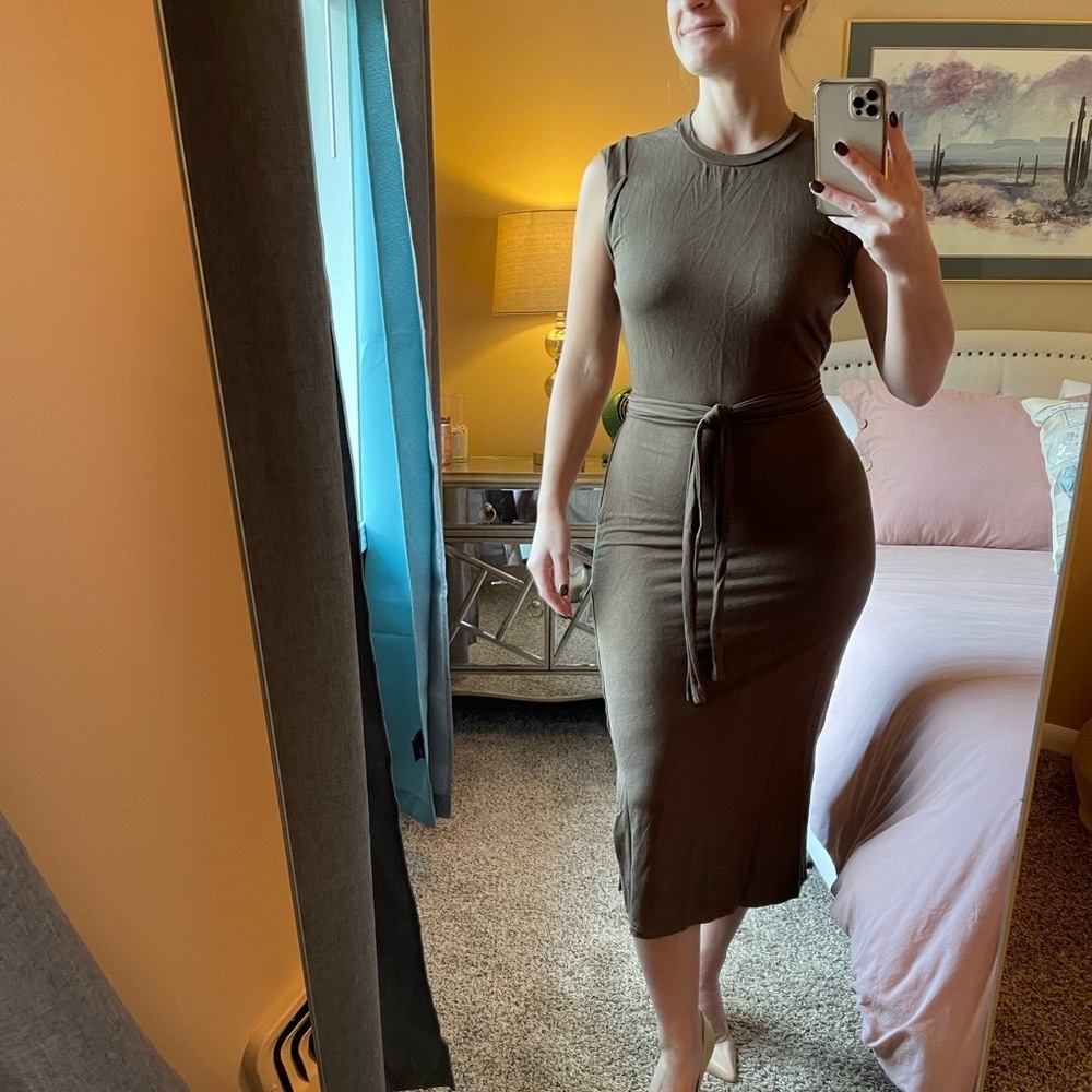 Open back Mod Ref wrap dress